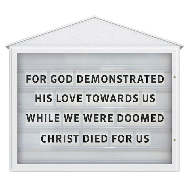 Indoor Enclosed Combo Board, 72"x36", Bronze Frame/Black & Cobalt